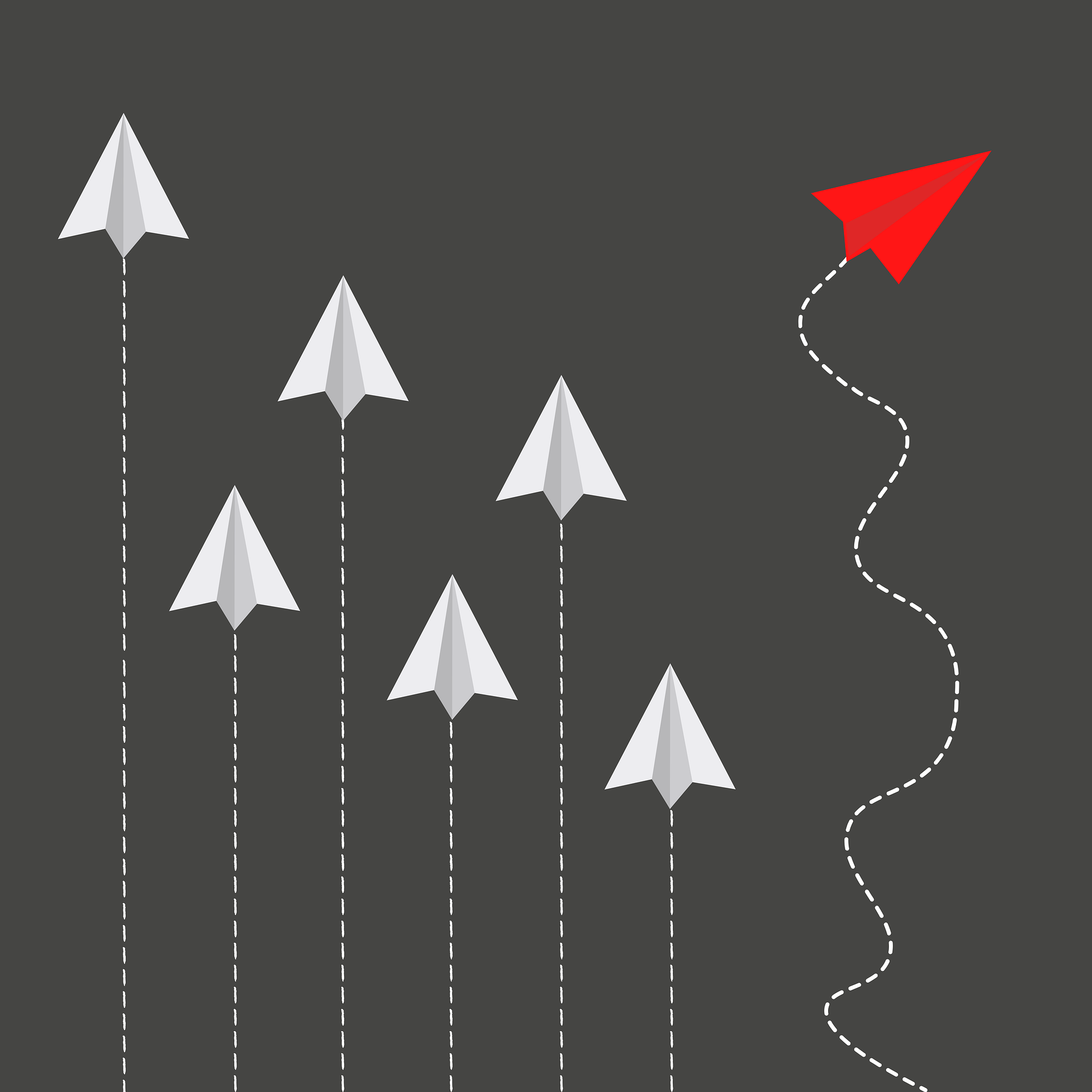 Vor dem Ziel ausscheren: Flucht